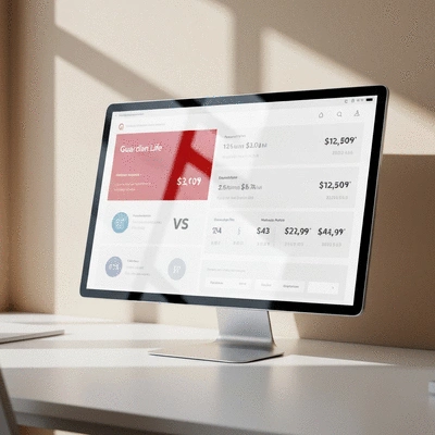 Comparison chart for life insurance policies